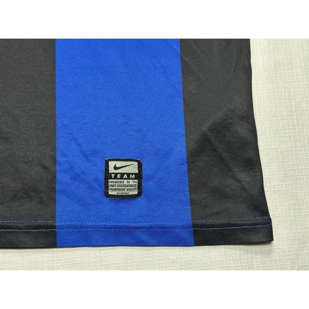 NikeFIT Inter Milan 2008-09 Home Soccer Jersey Size Large Black Blue 339842-490 - Picture 4 of 15